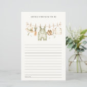 Boerenwaslijn Tips Voor Moeder Baby Shower (Staand voorkant)