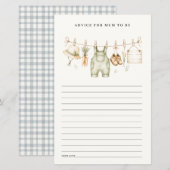 Boerenwaslijn Tips Voor Moeder Baby Shower (Voorkant / Achterkant)