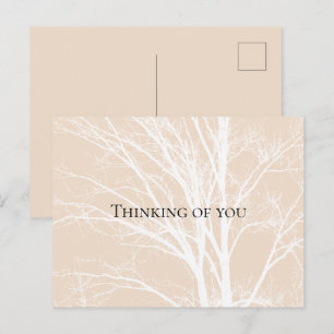 Boerenwit Witte Boomtakken Briefkaart