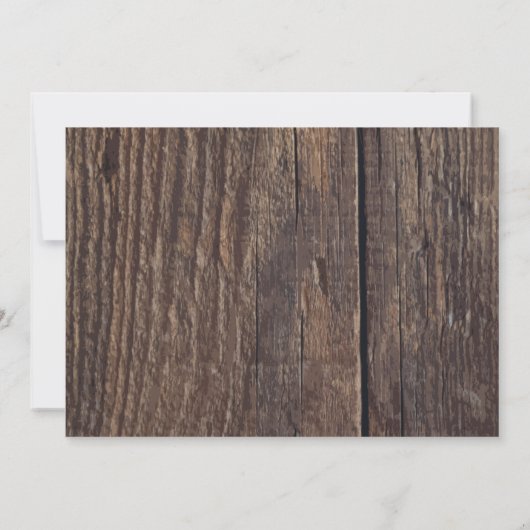 Boerenzonnebloem Schuur Houten Trouw Save the Date (Achterkant)