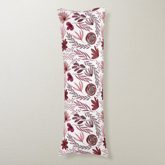 Boergisch rood olievloerkleppen lichaamskussen (Voorkant Verticaal)