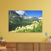 Boergras nabij Logan Pass in Gacier National Canvas Afdruk (Insitu (Woonkamer))