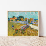 Boerij in Provence | Vincent Van Gogh Poster<br><div class="desc">Farmhouse in Provence (1888) door de Nederlandse postpressionistische kunstenaar Vincent Van Gogh. Origineel kunstwerk is een olie op het canvaslandschap die schildert in levendige gouden geelten en aqua blue shades. Gebruik de ontwerphulpmiddelen om douanetekst toe te voegen of het afbeelding te personaliseren.</div>