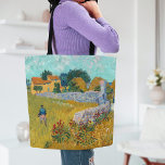 Boerij in Provence | Vincent Van Gogh Tote Bag<br><div class="desc">Farmhouse in Provence (1888) door de Nederlandse postpressionistische kunstenaar Vincent Van Gogh. Origineel kunstwerk is een olie op het canvaslandschap die schildert in levendige gouden geelten en aqua blue shades. Gebruik de ontwerphulpmiddelen om douanetekst toe te voegen of het afbeelding te personaliseren.</div>