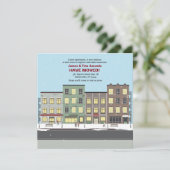 Boerijen in de stadsverplaatsing kaart (Staand voorkant)