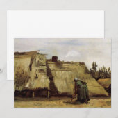 Boerin die een huis graaft door Vincent van Gogh (Voorkant / Achterkant)