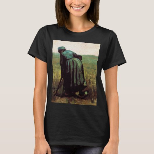 Boerin die graaft door Vincent van Gogh T-shirt (Voorkant)
