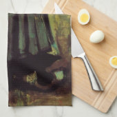 Boerin Gravend door Vincent van Gogh Theedoek (Quarter Fold)