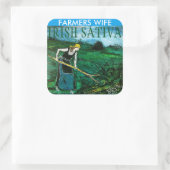 BOERIN IERS SATIVA VIERKANTE STICKER (Tas)
