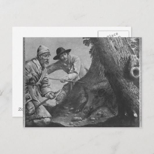 Boerjacht Briefkaart (Voorkant / Achterkant)