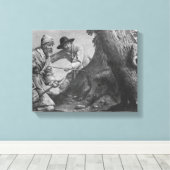 Boerjacht Canvas Afdruk (Insitu (Houten vloer))