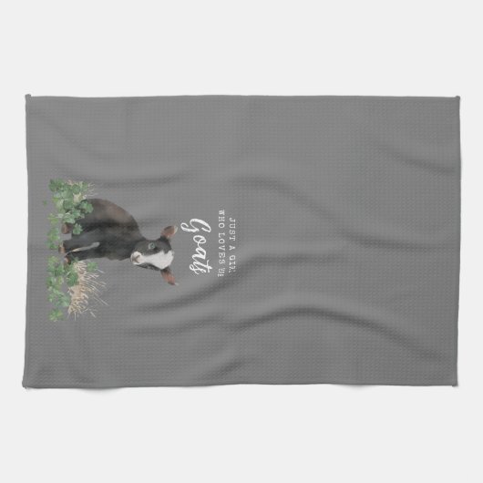 Boerkhuis | Alleen een meisje dat van haar geiten Theedoek (Horizontaal)