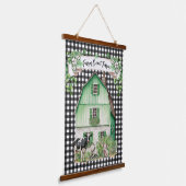 Boerkhuis | BOERDERIJ BOERDERIJ | Groene Barn Hangend Wandkleed (Gebogen)