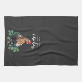 Boerkhuis | Gewoon een meisje dat van haar kippen Theedoek