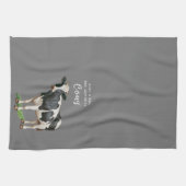 Boerkhuis | Gewoon een meisje dat van haar Koeien  Theedoek (Horizontaal)