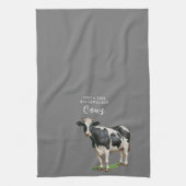 Boerkhuis | Gewoon een meisje dat van haar Koeien  Theedoek (Verticaal)