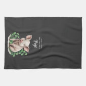 Boerkhuis | Gewoon een meisje dat van haar varkens Theedoek (Horizontaal)