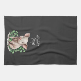 Boerkhuis | Gewoon een meisje dat van haar varkens Theedoek