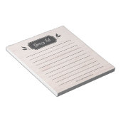 Boerkhuis | Lijst van kruidenierswaren Notitieblok (Schuin)