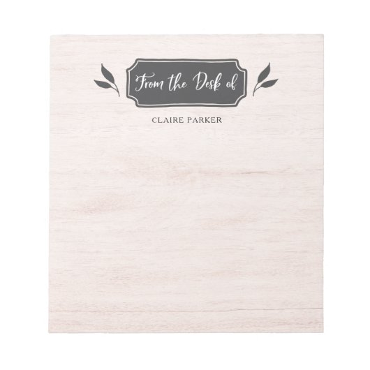 Boerkhuis | Van het bureau van Notitieblok (Voorkant)