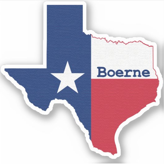 Boerne Texas Sticker (Voorkant)
