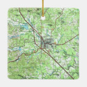 Boerne TX Topo Map Keramisch Ornament (Achterkant)