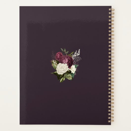  boeroene en witte rozenplant planner (Achterkant)