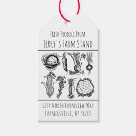 "Boer's Market RoadSide Boerderij Stand Adverteren Cadeaulabel