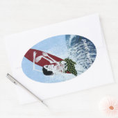 Boerschildpad Ovale Sticker (Envelop)