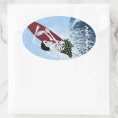 Boerschildpad Ovale Sticker (Tas)