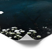 Boerse avond boomlichtjes sterrenhemel bruiloft poster (Hoek)