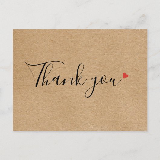 Boerse Dank U Script Bedankje Briefkaart (Voorkant)