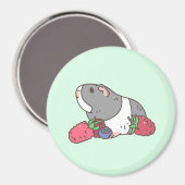 Boersen en Guinee-varkens in nertgroen Magneet (Voorkant / Achterkant)