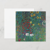 Boertuin met zonnebloem door Klimt,  bloemen (Voorkant / Achterkant)