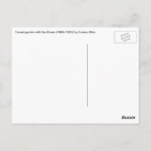 Boertuin met zonnebloem door Klimt,  bloemen Briefkaart (Achterkant)