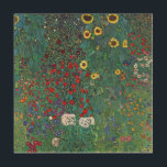 Boertuin met zonnebloem door Klimt,  bloemen Hout Afdruk<br><div class="desc">Farmergarden met zonnebloem (1905/06) van Gustav Klimt is een Victoriaans Era Symbolisme fijn kunstschilderij. Een natuur scène met allerlei bloemen en zonnebloemen in een tuin op een boerderij. Over de kunstenaar: Gustav Klimt (1862-1918) was een Oostenrijkse symbolistische schilder en een van de meest prominente leden van de beweging "Art Nouveau"...</div>