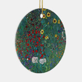 Boertuin met zonnebloem door Klimt, bloemen Keramisch Ornament (Rechts)