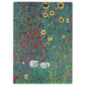 Boertuin met zonnebloem door Klimt,  bloemen Klembord (Achterkant)