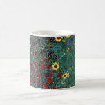 Boertuin met zonnebloem door Klimt,  bloemen Koffiemok<br><div class="desc">Farmergarden met zonnebloem (1905/06) van Gustav Klimt is een Victoriaans Era Symbolisme fijn kunstschilderij. Een natuur scène met allerlei bloemen en zonnebloemen in een tuin op een boerderij. Over de kunstenaar: Gustav Klimt (1862-1918) was een Oostenrijkse symbolistische schilder en een van de meest prominente leden van de beweging "Art Nouveau"...</div>