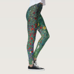 Boertuin met zonnebloem door Klimt,  bloemen Leggings<br><div class="desc">Farmergarden met zonnebloem (1905/06) van Gustav Klimt is een Victoriaans Era Symbolisme fijn kunstschilderij. Een natuur scène met allerlei bloemen en zonnebloemen in een tuin op een boerderij. Over de kunstenaar: Gustav Klimt (1862-1918) was een Oostenrijkse symbolistische schilder en een van de meest prominente leden van de beweging "Art Nouveau"...</div>