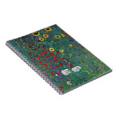 Boertuin met zonnebloem door Klimt,  bloemen Notitieboek (Rechterzijde)