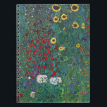 Boertuin met zonnebloem door Klimt,  bloemen Notitieboek<br><div class="desc">Farmergarden met zonnebloem (1905/06) van Gustav Klimt is een Victoriaans Era Symbolisme fijn kunstschilderij. Een natuur scène met allerlei bloemen en zonnebloemen in een tuin op een boerderij. Over de kunstenaar: Gustav Klimt (1862-1918) was een Oostenrijkse symbolistische schilder en een van de meest prominente leden van de beweging "Art Nouveau"...</div>