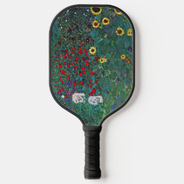 Boertuin met zonnebloem door Klimt, bloemen Pickleball Paddle