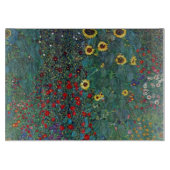 Boertuin met zonnebloem door Klimt,  bloemen Snijplank (Voorkant)