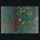 Boertuin met zonnebloem door Klimt,  bloemen Snijplank<br><div class="desc">Farmergarden met zonnebloem (1905/06) van Gustav Klimt is een Victoriaans Era Symbolisme fijn kunstschilderij. Een natuur scène met allerlei bloemen en zonnebloemen in een tuin op een boerderij. Over de kunstenaar Gustav Klimt (1862-1918) was een Oostenrijkse symbolistische schilder en een van de meest prominente leden van de beweging "Kunst Nouveau"...</div>