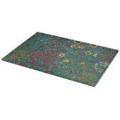 Boertuin met zonnebloem door Klimt,  bloemen Snijplank (Hoek)