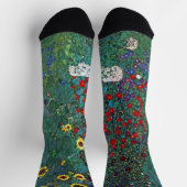 Boertuin met zonnebloem door Klimt,  bloemen Sokken