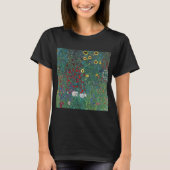 Boertuin met zonnebloem door Klimt,  bloemen T-shirt (Voorkant)