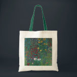 Boertuin met zonnebloem door Klimt,  bloemen Tote Bag<br><div class="desc">Farmergarden met zonnebloem (1905/06) van Gustav Klimt is een Victoriaans Era Symbolisme fijn kunstschilderij. Een natuur scène met allerlei bloemen en zonnebloemen in een tuin op een boerderij. Over de kunstenaar: Gustav Klimt (1862-1918) was een Oostenrijkse symbolistische schilder en een van de meest prominente leden van de beweging "Art Nouveau"...</div>