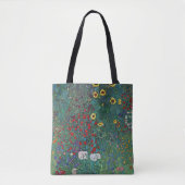 Boertuin met zonnebloem door Klimt, bloemen Tote Bag (Voorkant)